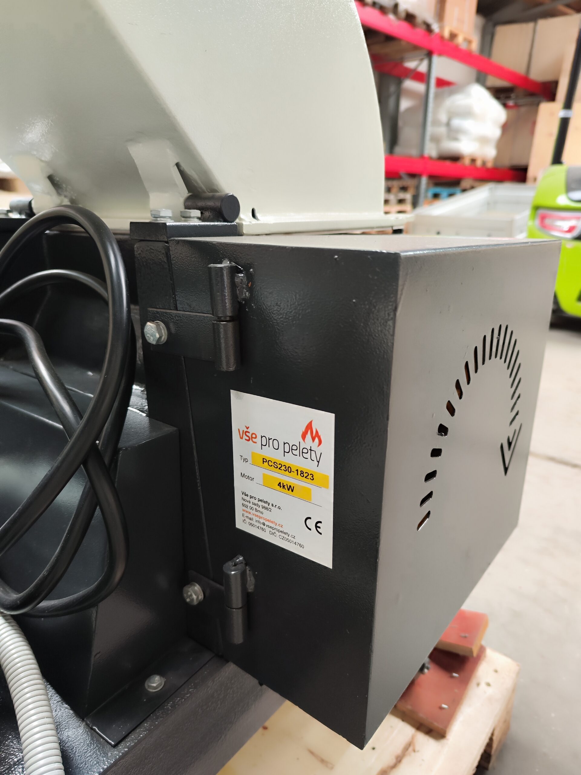 Pomalobežný nožový drvič PCS230 4 kW – Obrázok 6