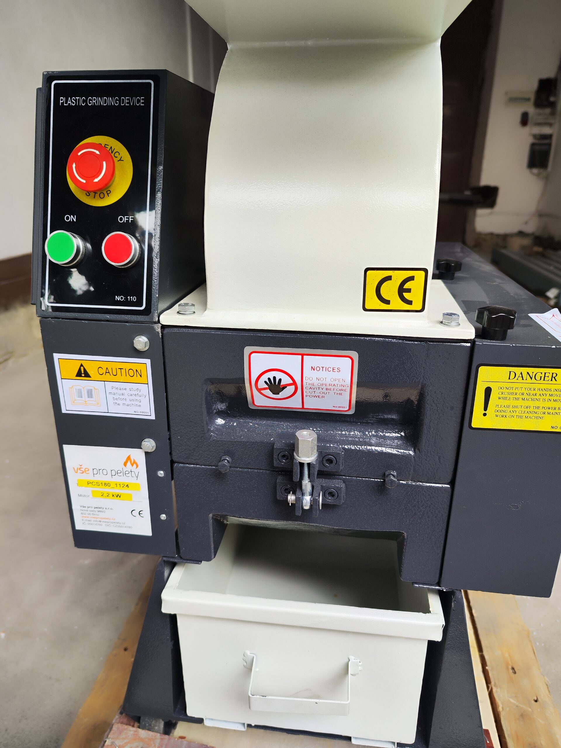 Pomalobežný nožový drvič PCS180 2,2 kW – Obrázok 5