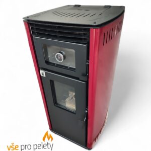 Teplovzdušné kachle na pelety 9 kW s rúrou