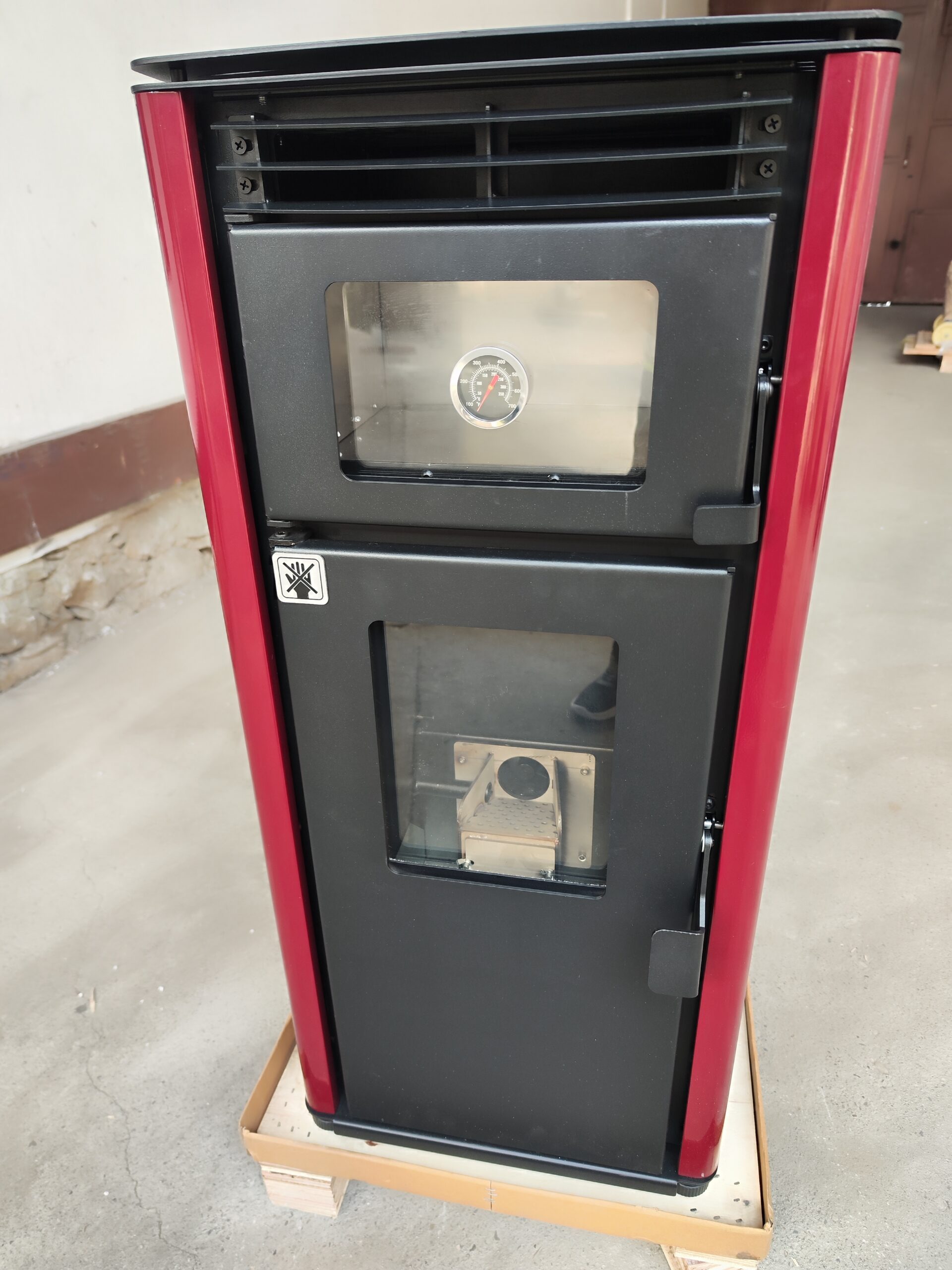 Teplovzdušné kachle na pelety 9 kW s rúrou – Obrázok 16
