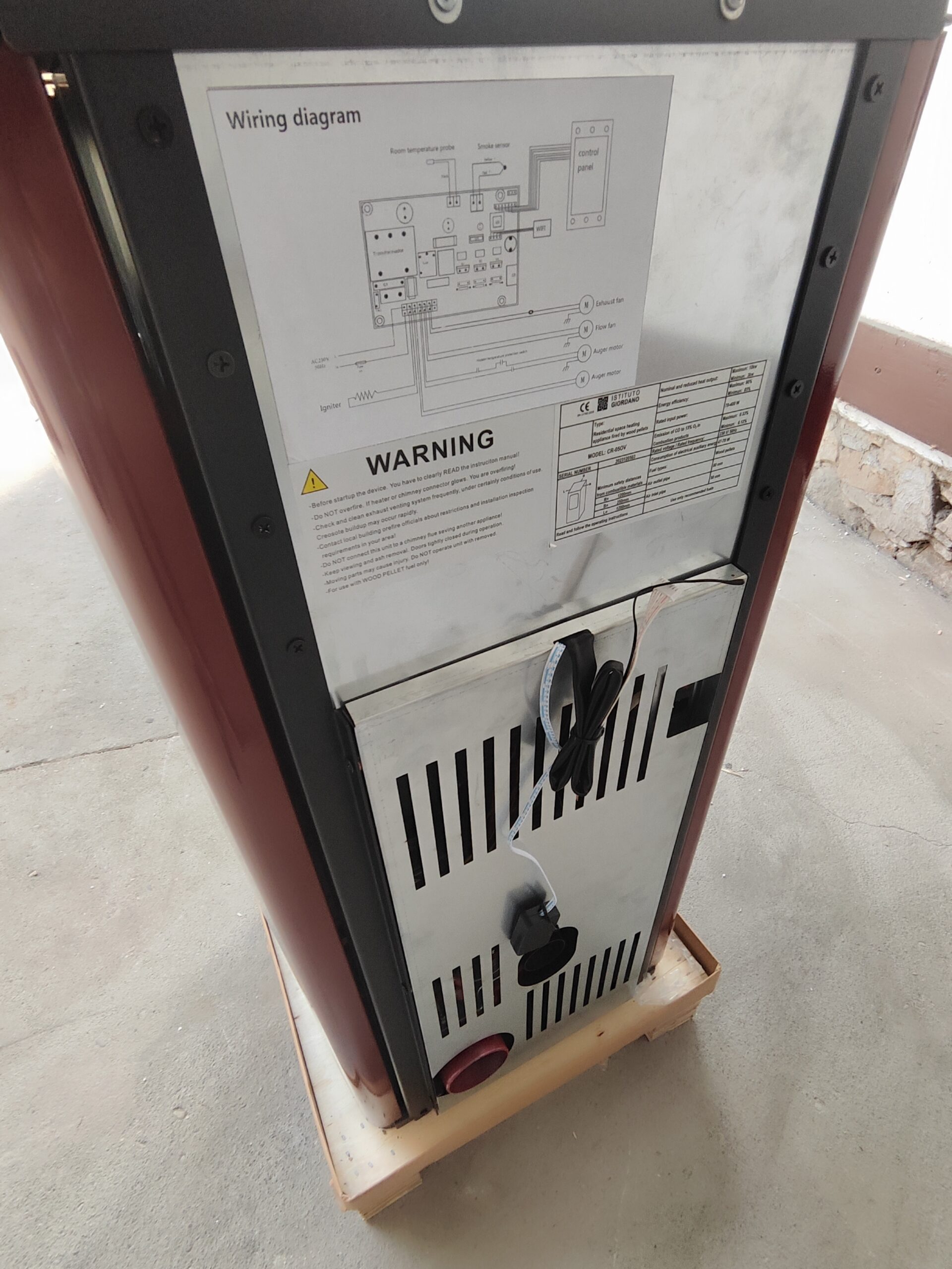 Teplovzdušné kachle na pelety 9 kW s rúrou – Obrázok 11