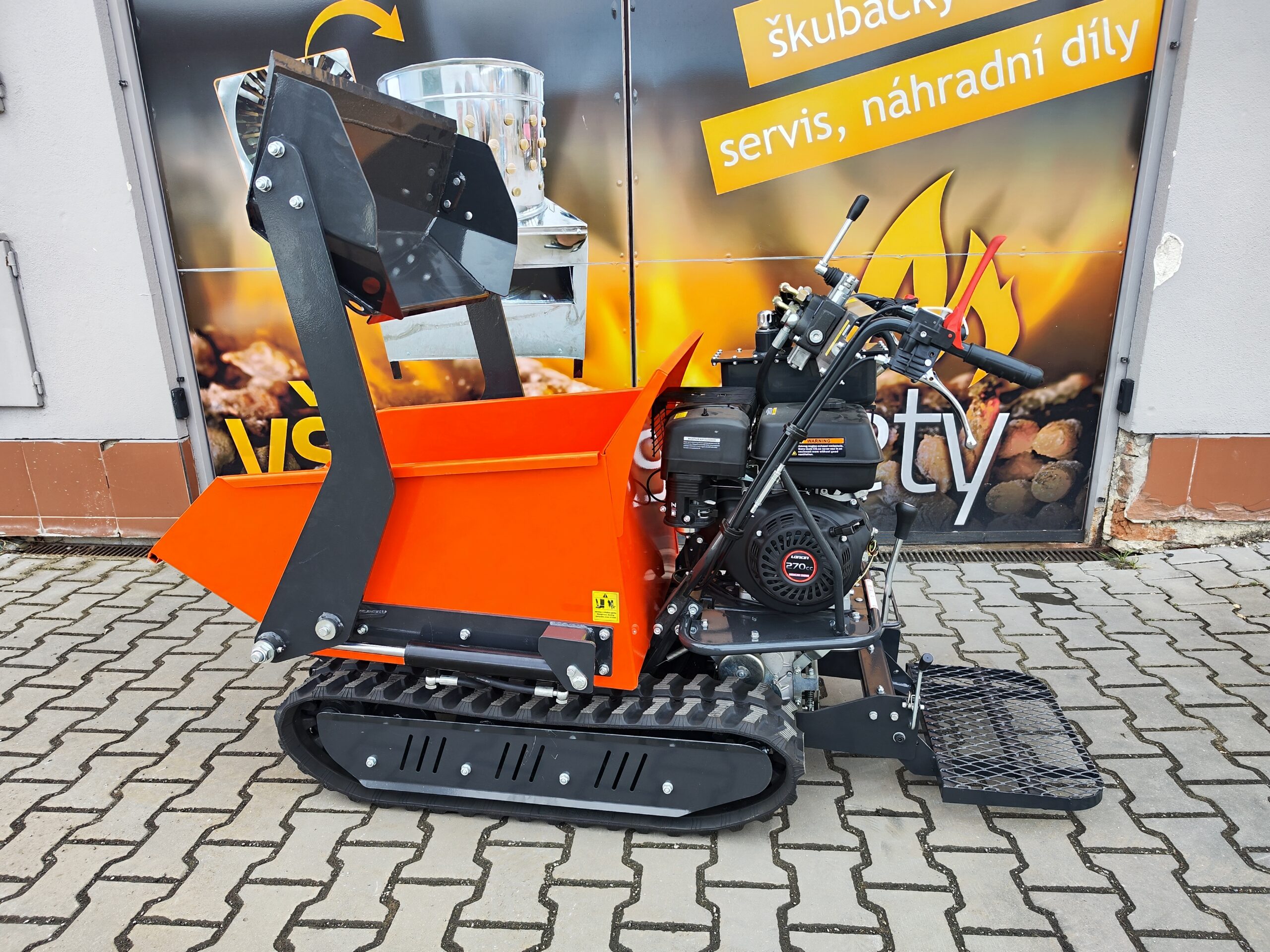 Samonakladací pásový dumper