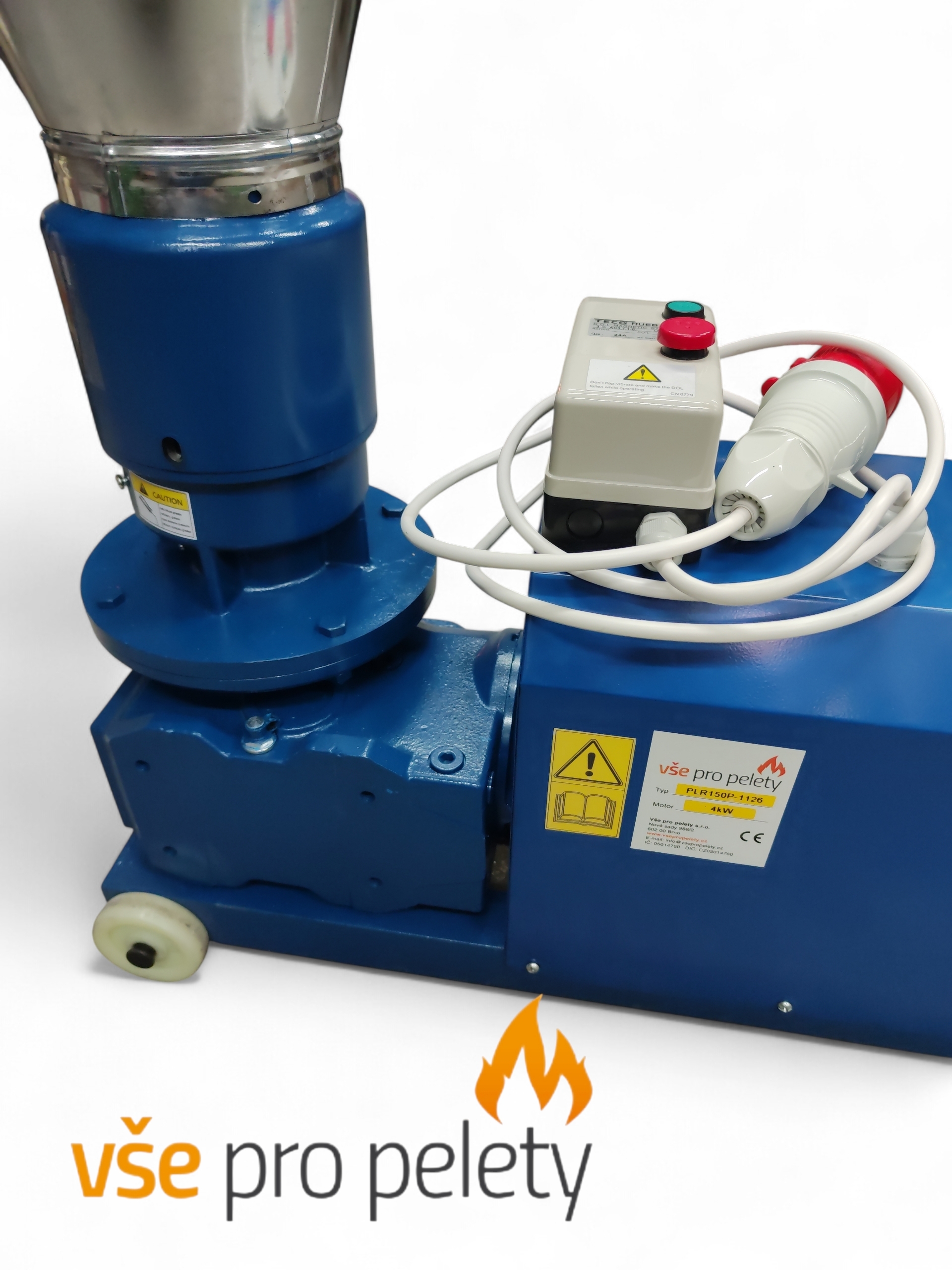 Peletovací lis s rotujúcimi valcami PLR150PROFI Horizontal 4 kW – Obrázok 4