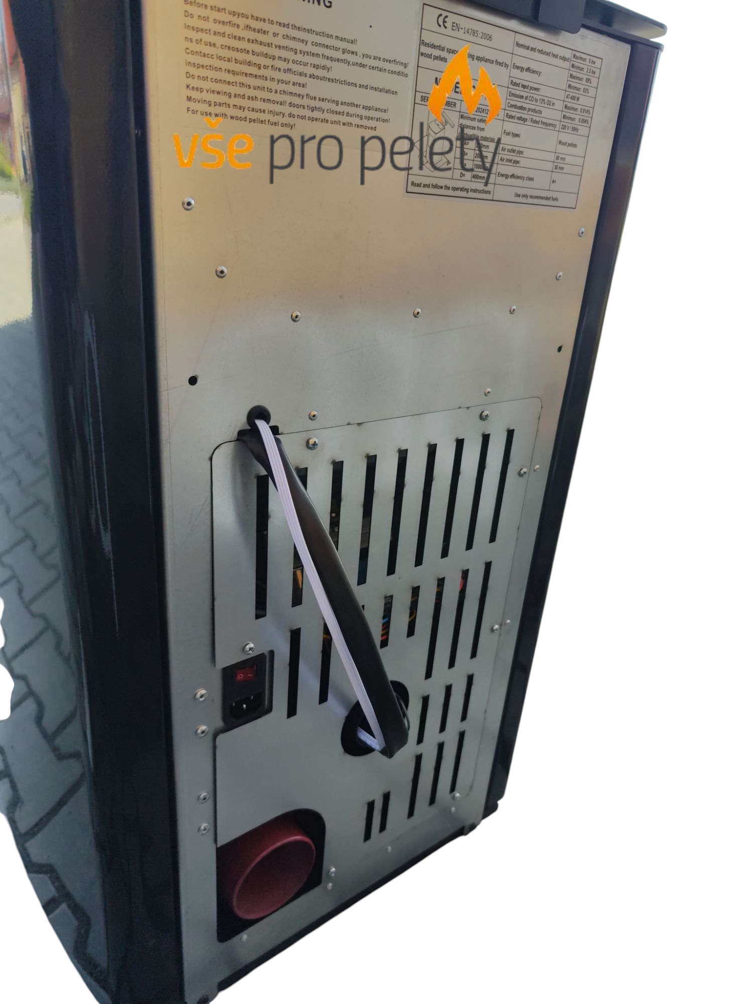 Teplovzdušné kachle na pelety 6kW – Obrázok 16