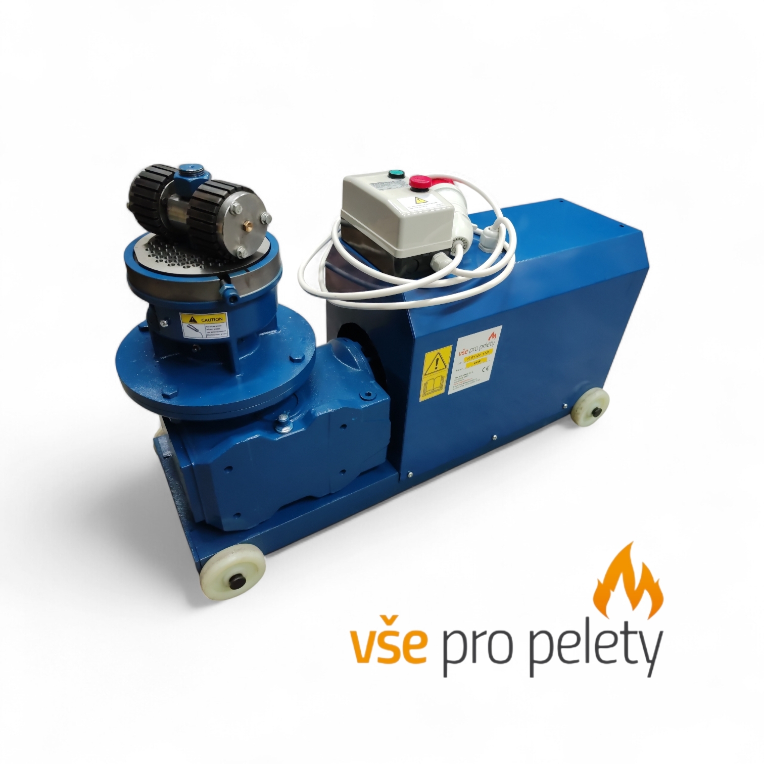 Peletovací lis s rotujúcimi valcami PLR150PROFI Horizontal 4 kW – Obrázok 3