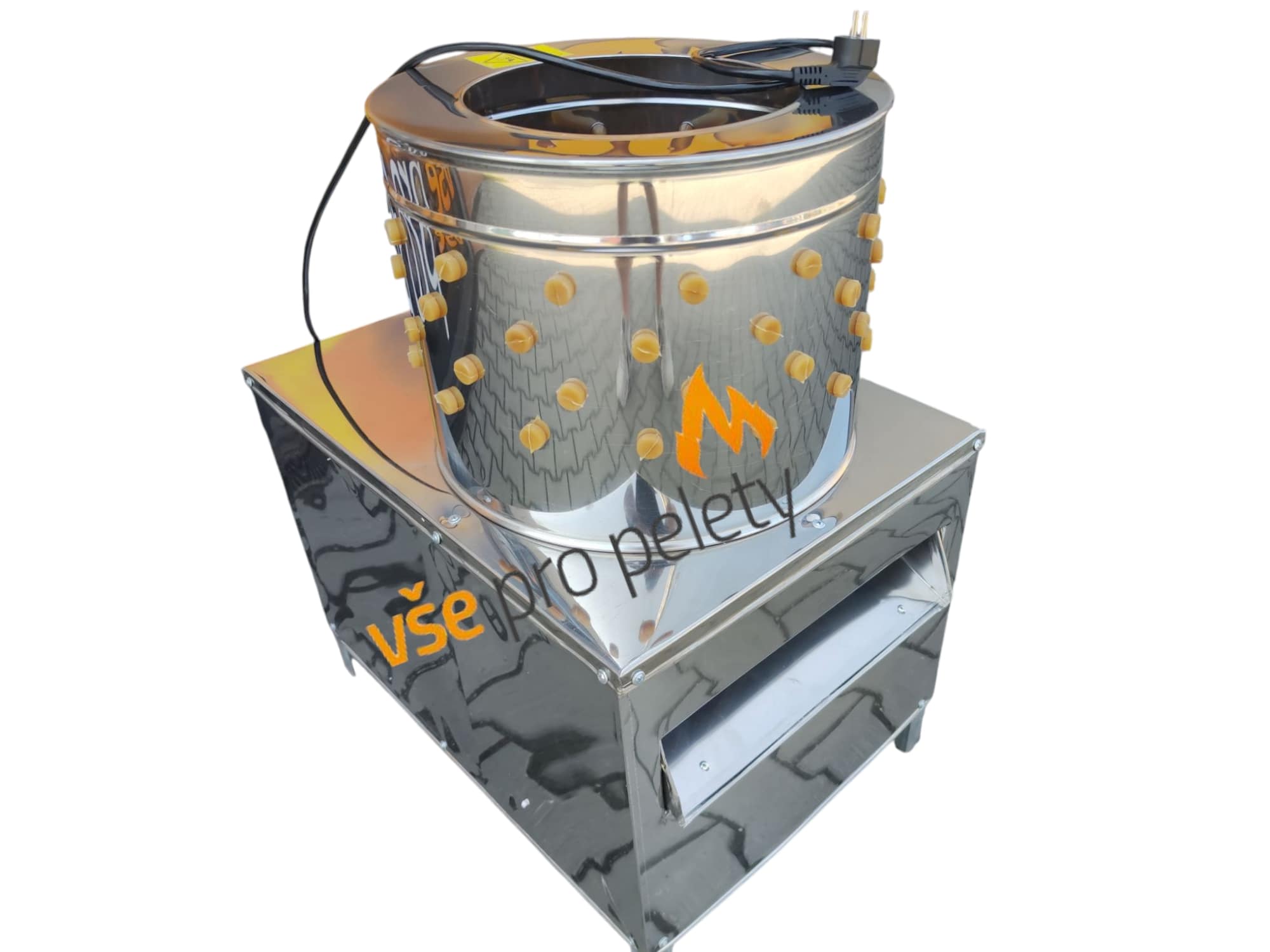 Škubačka hydiny – SD40 1,5 kW/230 V - model vhodný pre prepelice – Obrázok 5