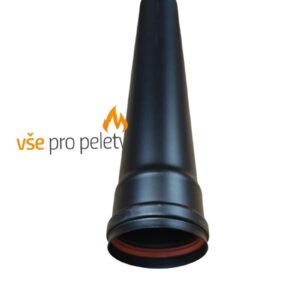Rúra rovná 0,5 m 80 mm - uhlíková oceľ pre peletové kachle
