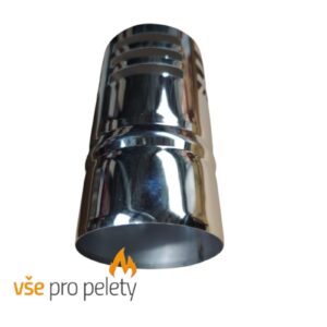 Ukončovací vonkajší diel 80 mm - nerez pre peletové kachle