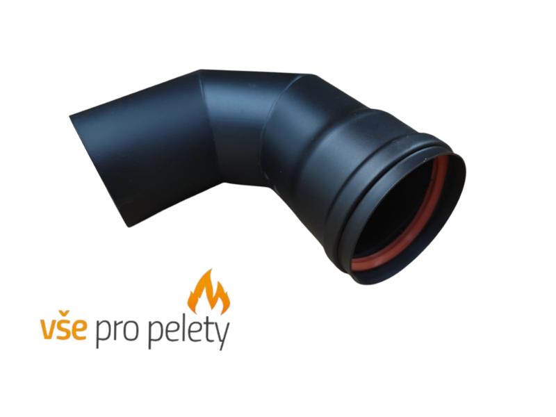 Kompletná sada príslušenstva 80 mm pre peletové kachle (8 dielov - uhlíková oceľ) – Obrázok 3