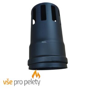 Ukončovací vonkajší diel 80 mm - uhlíková oceľ pre peletové kachle